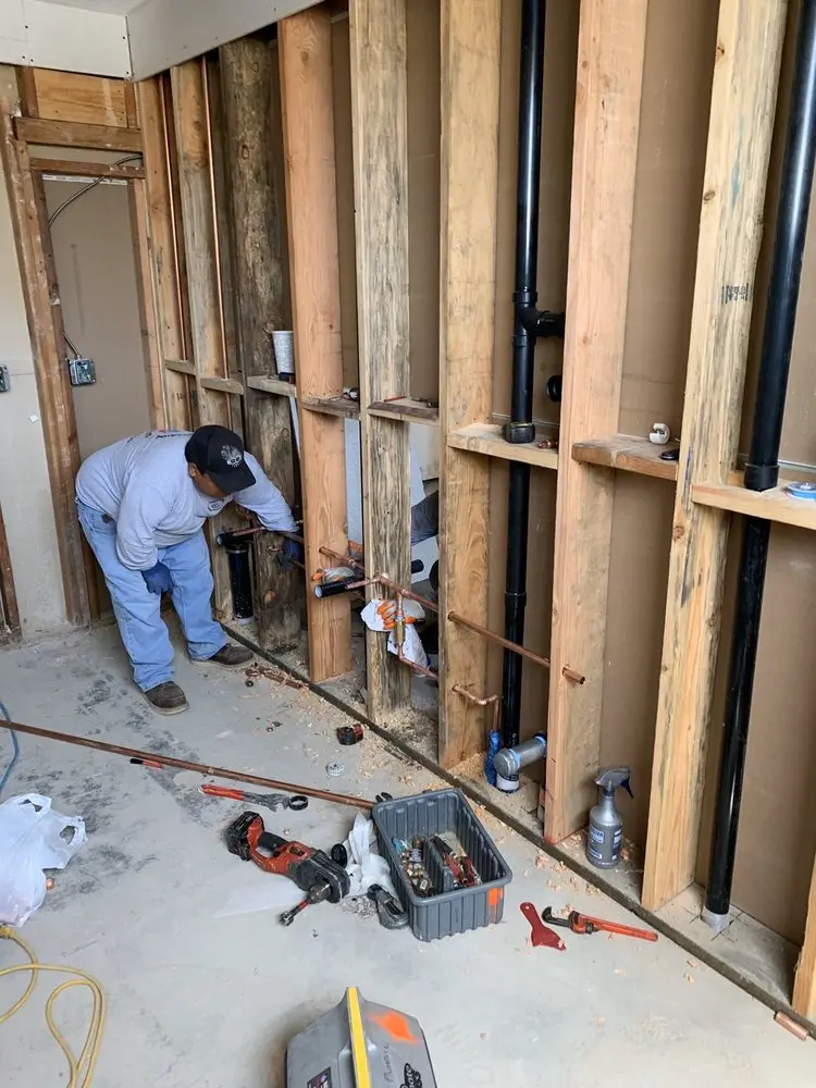 Commercial rough-in plumbing for Gas Line Repair in Lemon Hill